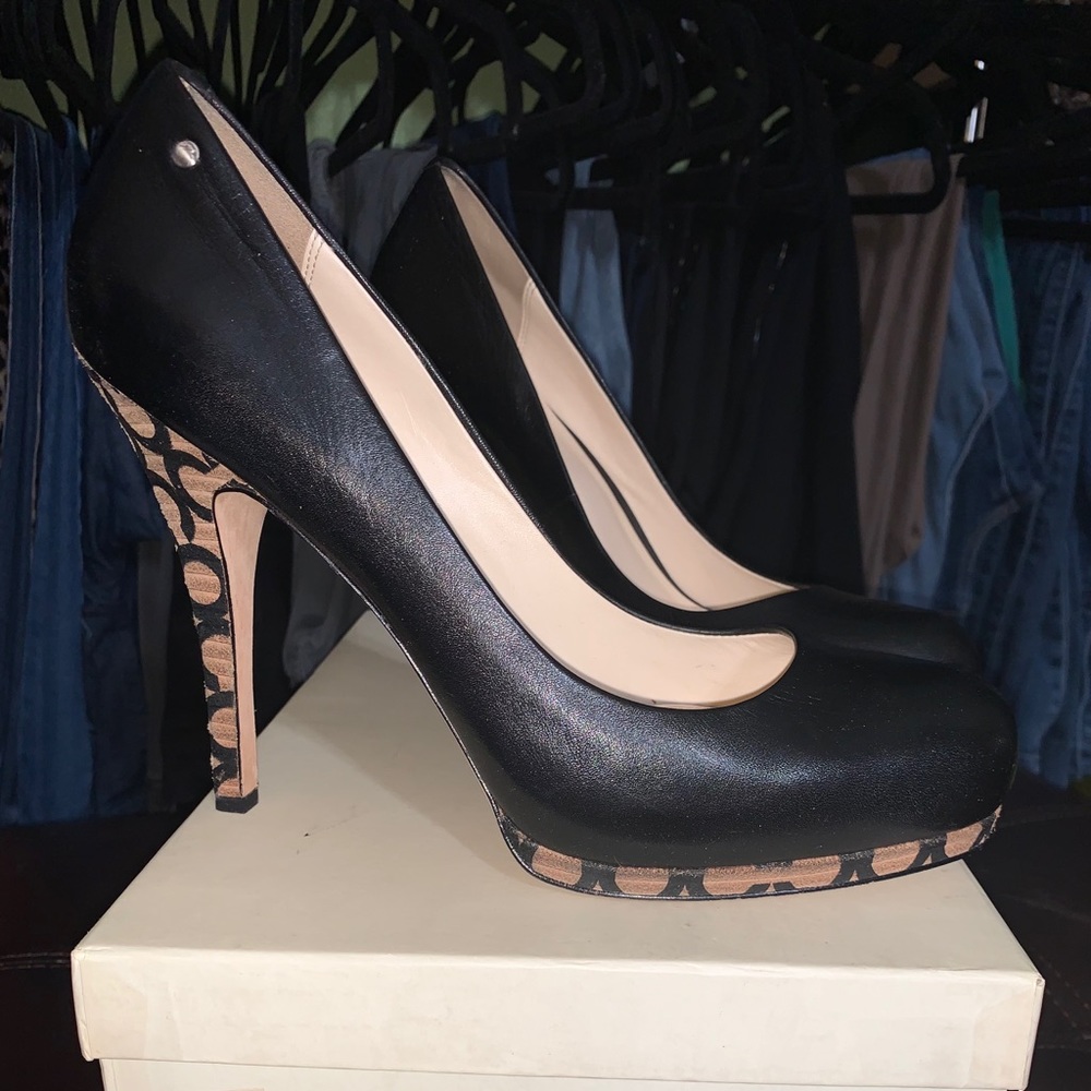 Coach Alexa Soft Calf Platform Heels, gently used
